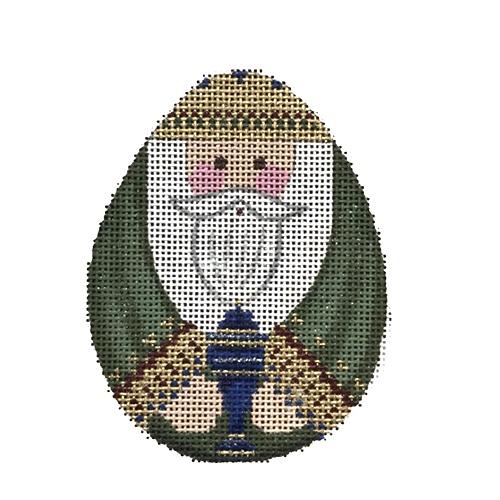 Green Wiseman Painted Canvas Funda Scully  - 1