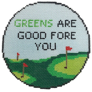Greens are Good Fore You Painted Canvas Atlantic Blue Canvas 
