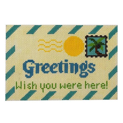 Greetings Letter Painted Canvas Rachel Donley  - 1