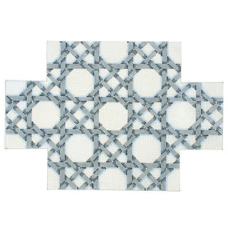 Grey Caning Pattern Brick Cover Painted Canvas Associated Talents 
