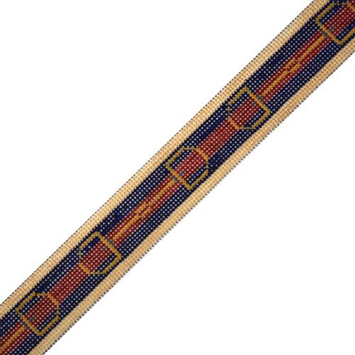 Gucci Stripe Belt with Bits Painted Canvas The Meredith Collection 