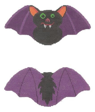 Halloween Bat Painted Canvas Labors of Love Needlepoint 
