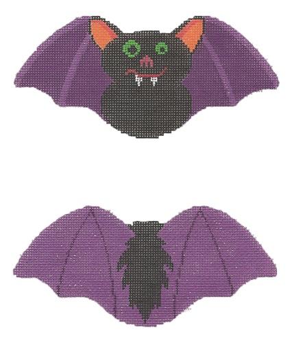 Halloween Bat Painted Canvas Labors of Love Needlepoint 
