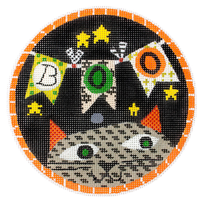 Halloween: Boo Cat Painted Canvas Painted Pony Designs  - 1