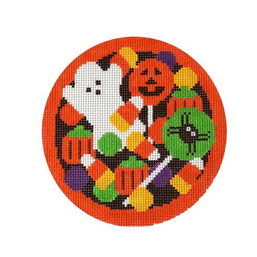 Halloween Cake Painted Canvas Rachel Donley  - 1