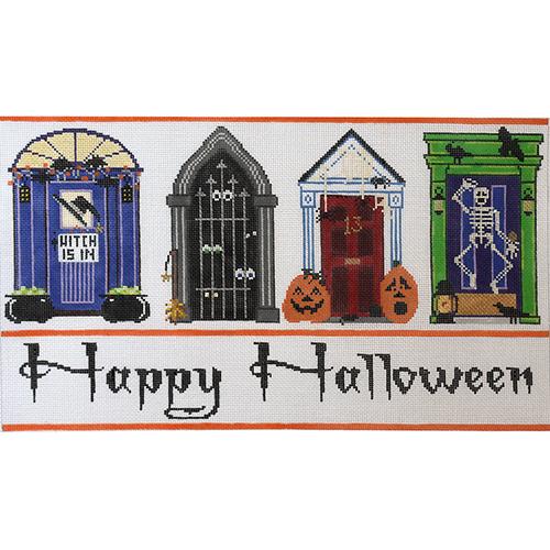 Halloween Doors Painted Canvas The Meredith Collection  - 1