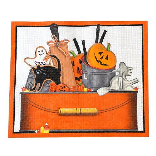 Halloween Pan Painted Canvas Melissa Shirley Designs  - 1