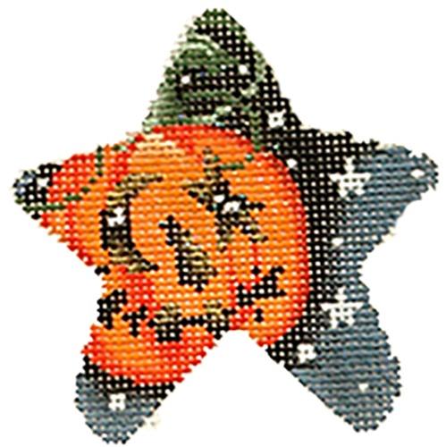 Halloween Pumpkin Star Painted Canvas Associated Talents  - 1