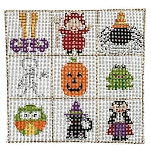 Halloween Squares Painted Canvas The Princess & Me 
