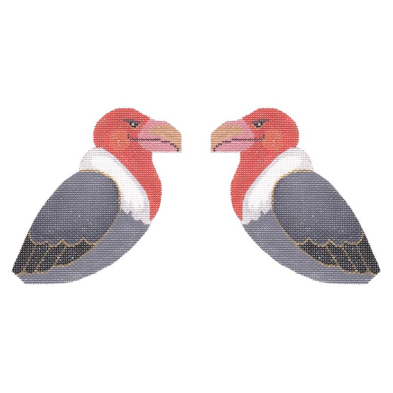 Halloween Vulture Painted Canvas Labors of Love Needlepoint  - 1