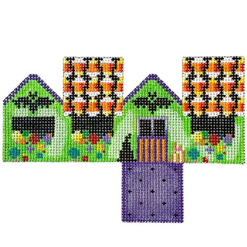 Halloween/Bats Mini Cottage Painted Canvas Associated Talents 