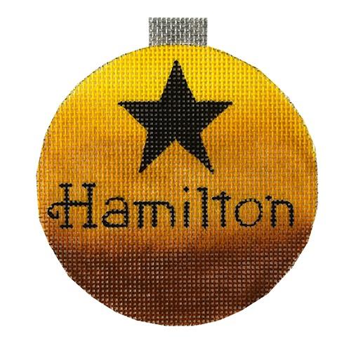 Hamilton Ornament Painted Canvas Raymond Crawford Designs 