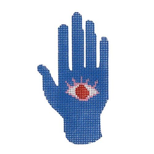 Hamsa Hand Painted Canvas Hello Tess  - 1