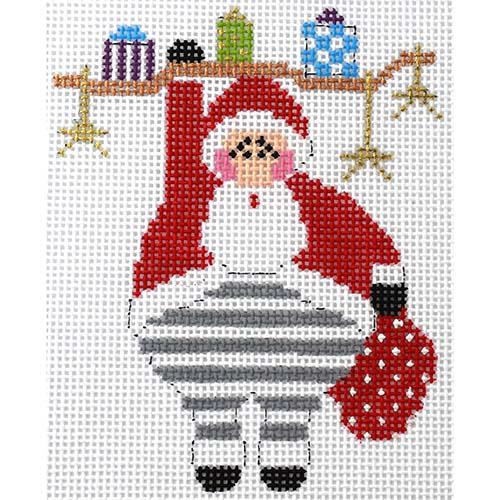 Hang in There Santa! Painted Canvas The Princess & Me  - 1