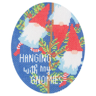Hanging with my Gnomies Kits Needlepoint To Go Printed Canvas Only 
