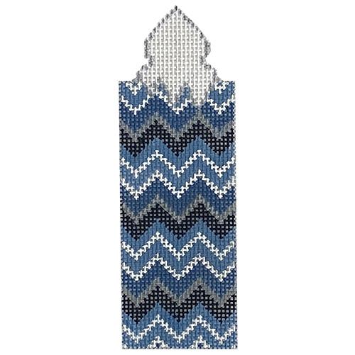 Hanukkah Chevrons Candle Painted Canvas Alice Peterson Company  - 1