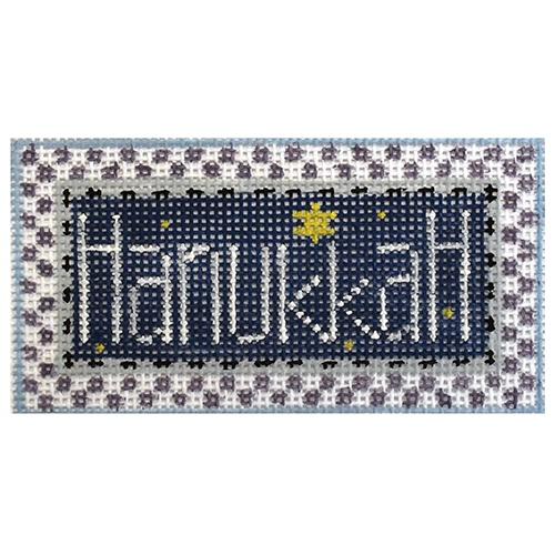 Hanukkah Painted Canvas Kathy Schenkel Designs 
