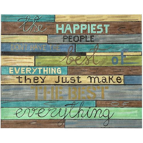 Happiest People Painted Canvas Alice Peterson Company 