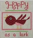 Happy as a Lark Painted Canvas Birds of a Feather  - 1