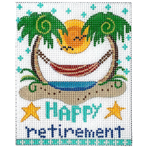 Happy Retirement Painted Canvas Danji Designs  - 1