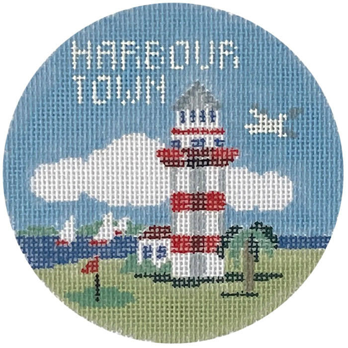 Harbour Town Painted Canvas Kathy Schenkel Designs  - 1