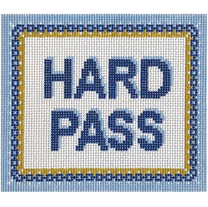 Hard Pass Painted Canvas Love MHB Studio 
