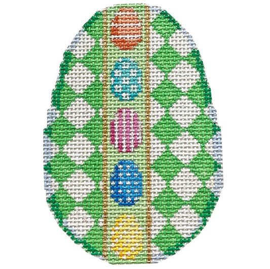 Harlequin/Patterned Eggs Egg Painted Canvas Associated Talents 