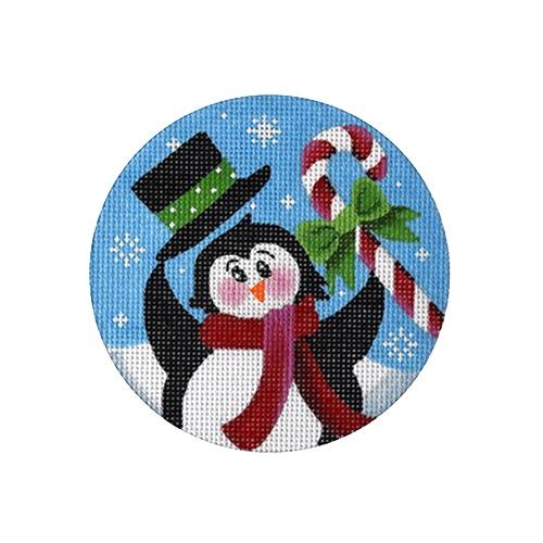 Hat Tipping Penguin Painted Canvas Pepperberry Designs  - 1