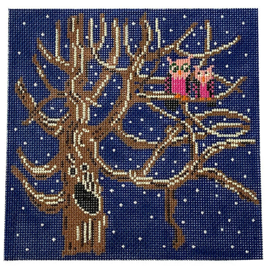 Haunted House Painted Canvas Birds of a Feather 
