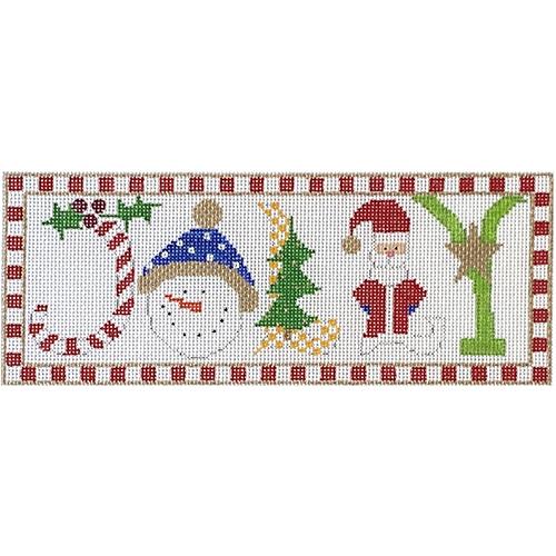Have a Jolly Christmas with Stitch Guide Painted Canvas The Princess & Me  - 1