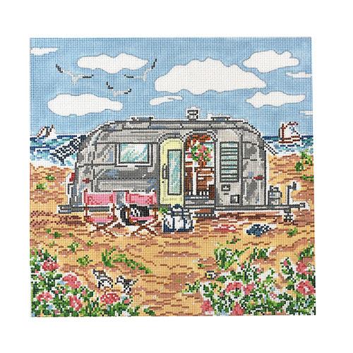 Have Adventures in a Camper Painted Canvas Cooper Oaks Design  - 1