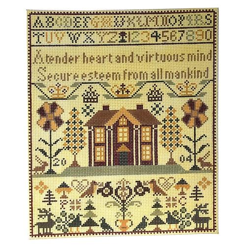 Heart and Mind Sampler Painted Canvas Birds of a Feather  - 1