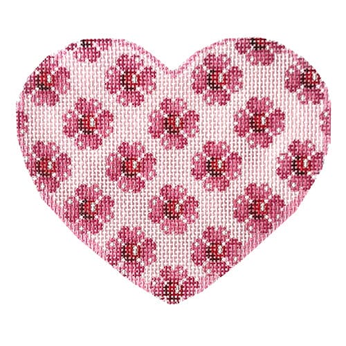 Heart Flower Repeat Large Heart Painted Canvas Associated Talents 