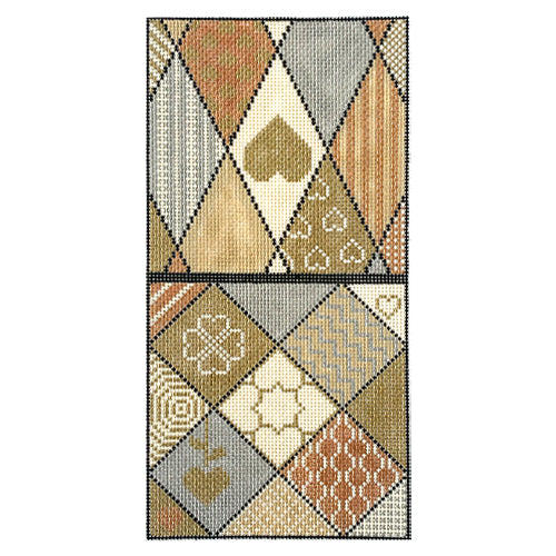 Heart of Gold Needle Case Painted Canvas Whimsy & Grace - 1