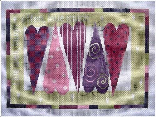 Hearts Painted Canvas Pippin  - 1