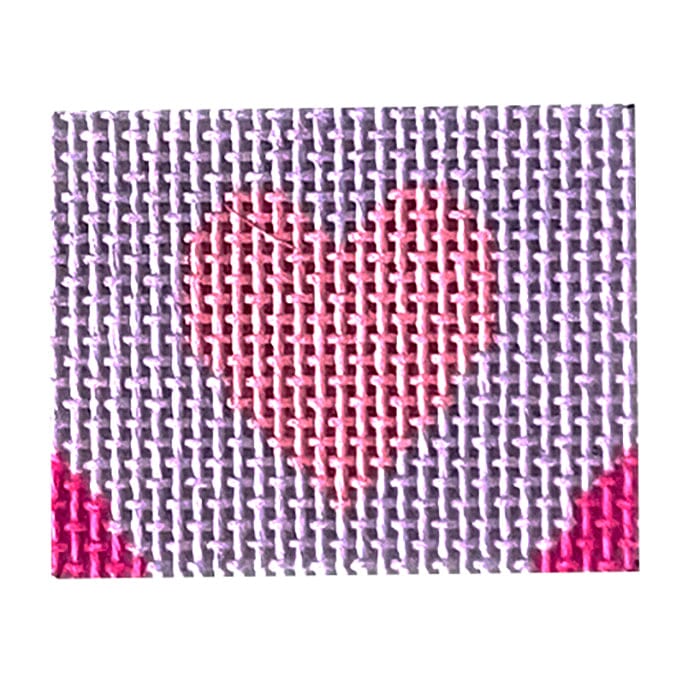 Hearts Tooth Fairy Pillow Painted Canvas Susan Battle Needlepoint 
