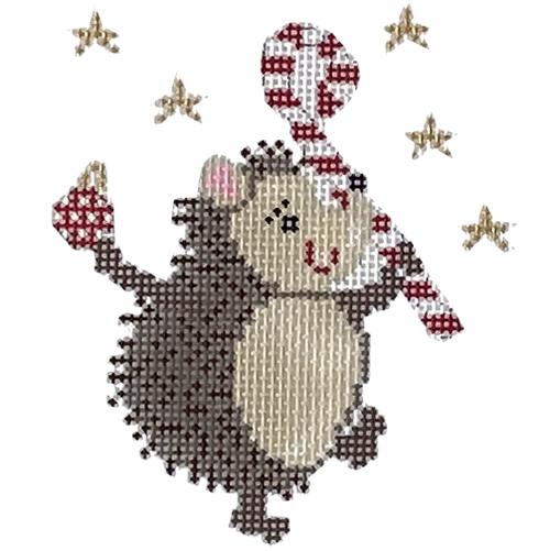 Hedgehog Holiday with Stitch Guide Painted Canvas The Princess & Me  - 1