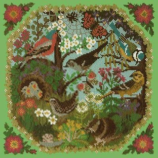Hedgerow Needlepoint Kit Kits Elizabeth Bradley Design Grass Green 

