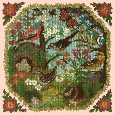 Hedgerow Needlepoint Kit Kits Elizabeth Bradley Design Salmon Pink 
