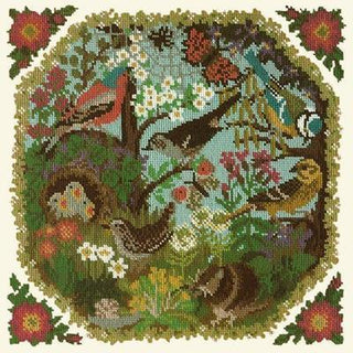 Hedgerow Needlepoint Kit Kits Elizabeth Bradley Design Winter White 

