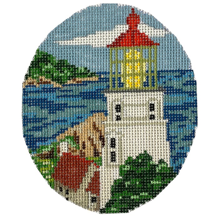Heeeta Head Lighthouse Painted Canvas CBK Needlepoint Collections  - 1