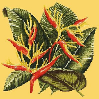 Heliconia Needlepoint Kit Kits Elizabeth Bradley Design Sunflower Yellow 

