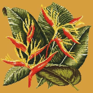 Heliconia Needlepoint Kit Kits Elizabeth Bradley Design Yellow 
