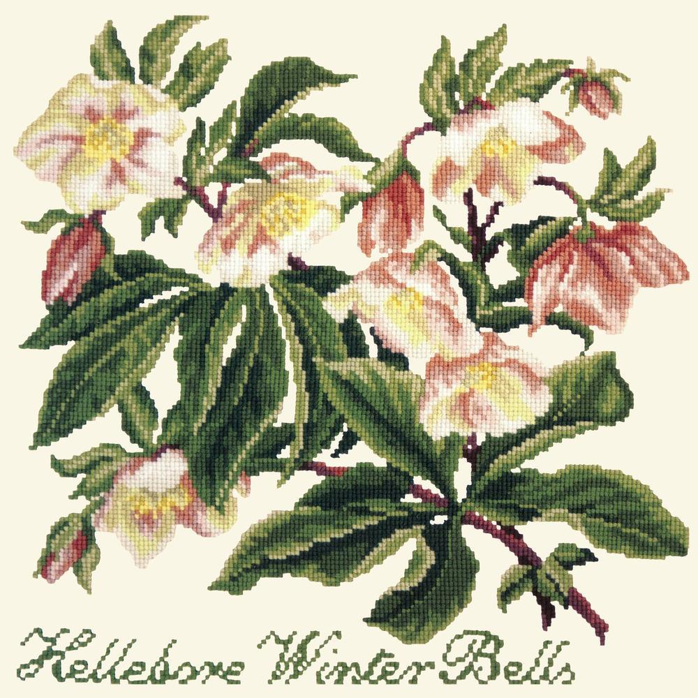 Hellebore Winter Bells Needlepoint Kit Kits Elizabeth Bradley Design Winter White 