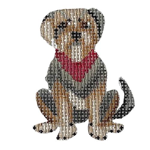 Henry Dog Painted Canvas The Plum Stitchery  - 1