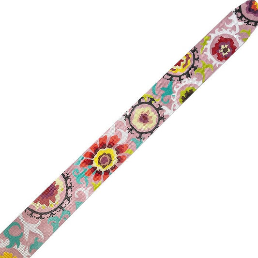 Hip Belt - Boho Floral on Lavender Painted Canvas Colors of Praise 