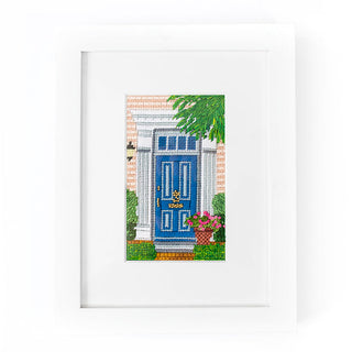Historic Blue Door Kit Kits Needlepoint To Go 
