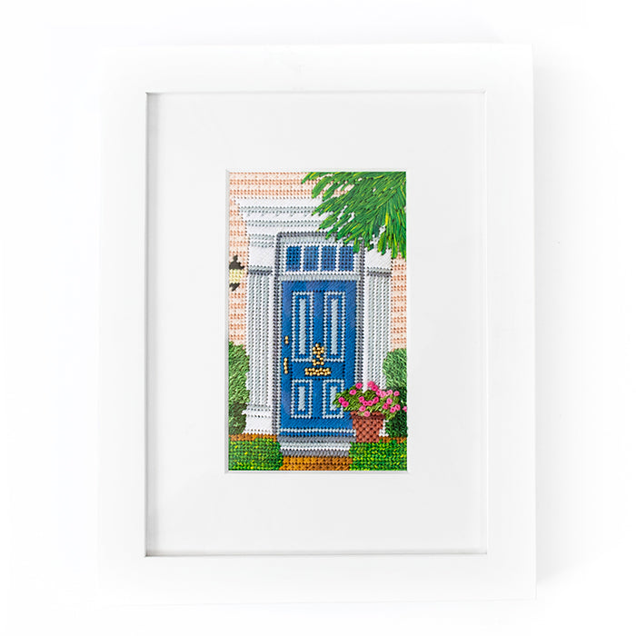 Historic Blue Door Kit Kits Needlepoint To Go 
