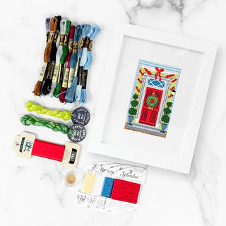 Historic Christmas Red Door Kit Kits Needlepoint To Go 
