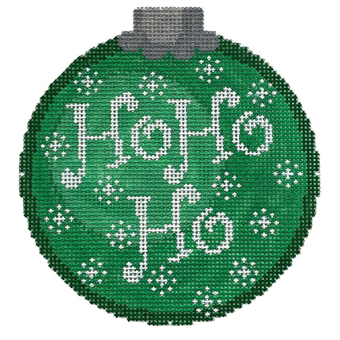 Ho Ho Ho Green Painted Canvas CanvasWorks 